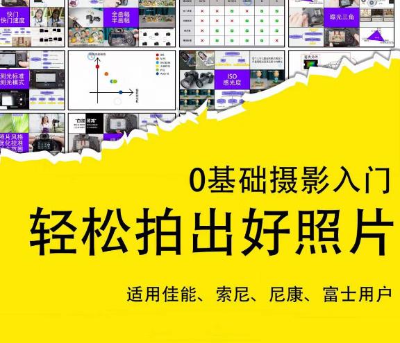 基础摄影入门,轻松拍出好照片(适用佳能、索尼、尼康、富士用户)"